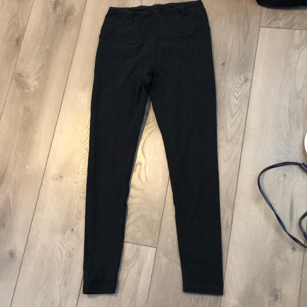 90 degree black full length legging